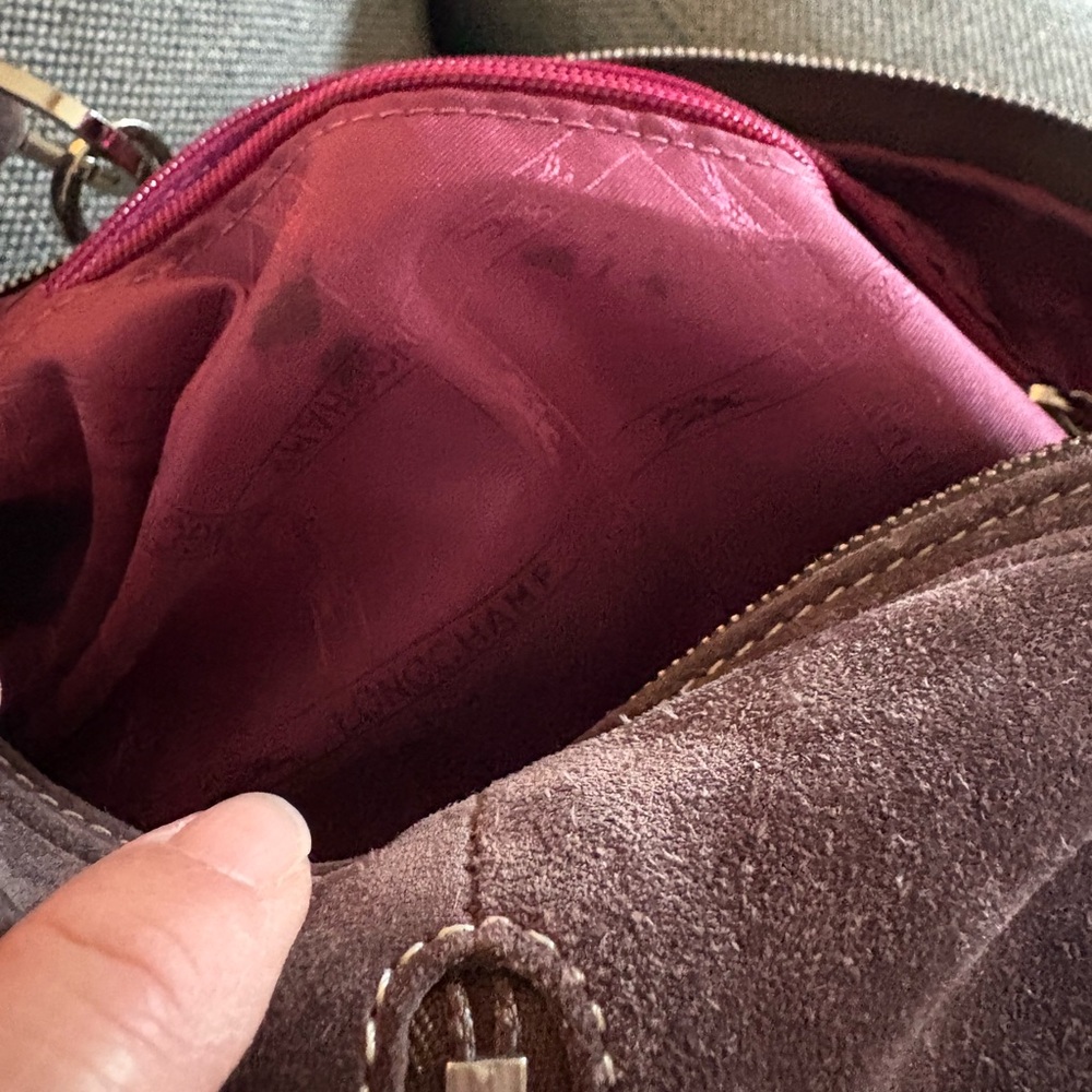 Longchamp suede shoulder bag - Picture 9 of 13